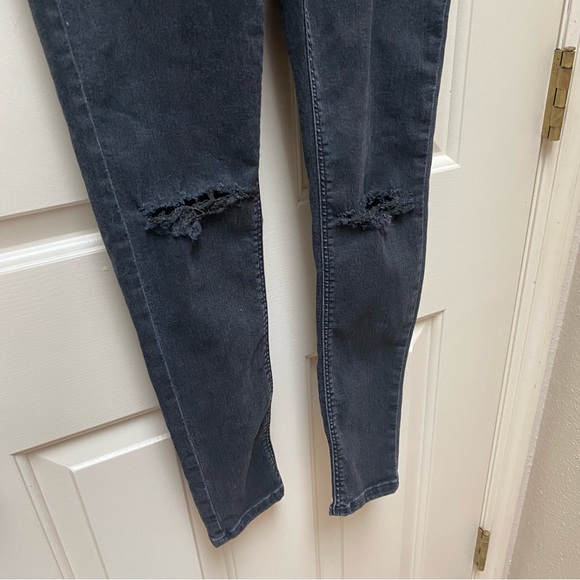 Topshop Black Joni Jeans - Picture 3 of 6